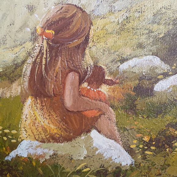 Original Oil Painting “The Child & the Doll” by Joan Graber - Picture 3 of 13